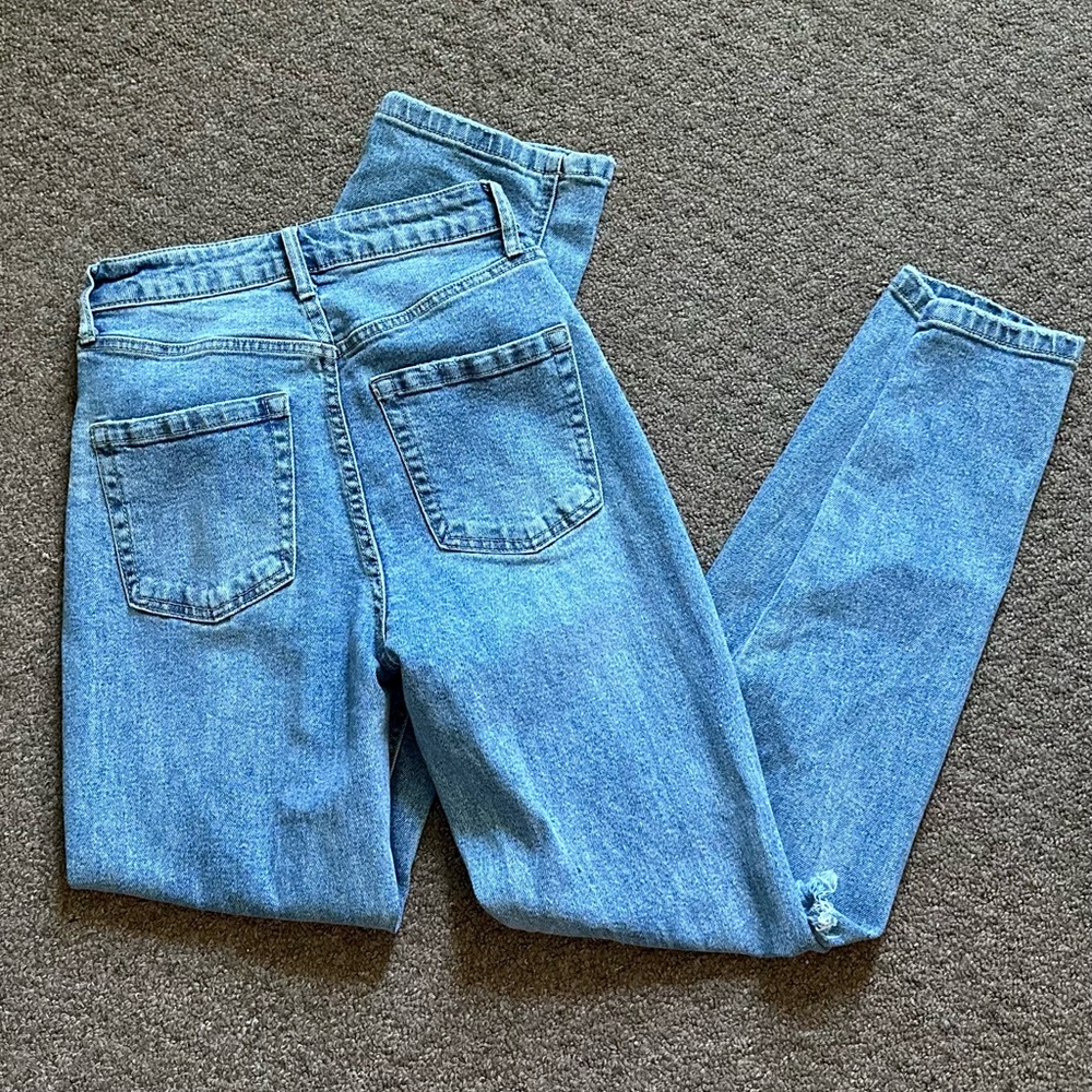 Wild Fable High Rise Distressed Blue Jeans - Picture 3 of 3